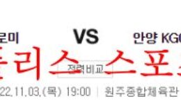 11월3일 KBL 원주DB 프로미 안양KGC 인삼공사 농구분석 먹튀폴리스 0 (0)