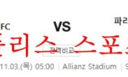 11월3일 UEFA챔피언스리그 유벤투스FC PSG 축구분석 먹튀폴리스 0 (0)