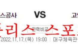 11월17일 KBL 한국가스공사 고양캐롯점퍼스 농구분석 먹튀폴리스 0 (0)