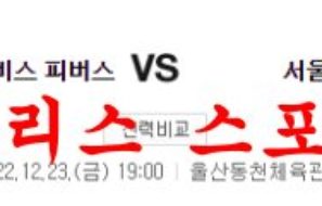 12월23일 KBL 울산 현대모비스 피버스 서울SK 나이츠 분석 먹튀폴리스