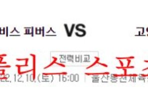 12월10일 KBL 울산 현대모비스 피버스 고양 캐롯 점퍼스 분석 먹튀폴리스