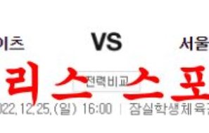 12월25일 KBL 서울SK 나이츠 서울삼성 썬더스 분석 먹튀폴리스