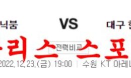 12월23일 KBL 수원 KT 소닉붐 대구 한국가스공사 페가수스 농구분석 먹튀폴리스 0 (0)