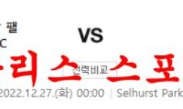 12월27일 프리미어리그 크리스탈팰리스FC 풀럼FC 경기분석 먹튀폴리스 0 (0)