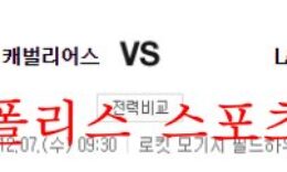 12월7일 NBA 클리블랜드 캐벌리어스 LA레이커스 분석 먹튀폴리스 0 (0)