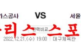12월21일 KBL 대구 한국가스공사 서울SK 나이츠 국농분석 먹튀폴리스 0 (0)