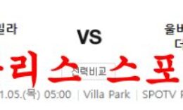 1월5일 프리미어리그 아스톤빌라 FC 울버햄튼 FC 축구 분석 먹튀폴리스 0 (0)