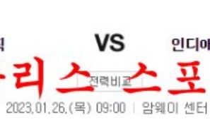 1월26일 NBA 올랜도 매직 인디애나 페이서스 미국프로농구 분석 먹튀폴리스