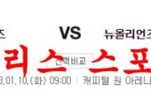 1월10일 NBA 워싱턴 위저스 뉴올리언즈 펠리컨스 해외농구 분석 먹튀폴리스