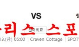1월13일 프리미어리그 풀럼FC 첼시FC 해외축구 프리뷰 먹튀폴리스 0 (0)