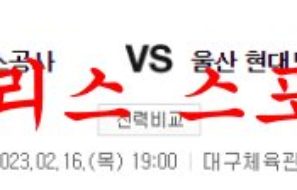 2월16일 KBL 대구 한국가스공사 페가수스 울산 현대모비스 국내농구 분석