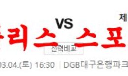 3월4일 K리그 대구 FC 제주 유나이티드 FC 국내축구 스페셜 분석 먹튀폴리스 0 (0)