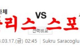 3월17일 UEFA유로파리그 페네르바체 SK 세비야 FC 축구분석 먹튀폴리스 0 (0)