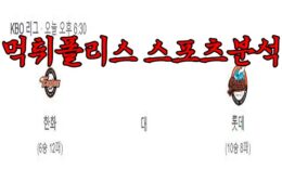 4월25일 KBO 한화 이글스 롯데 자이언츠 한국야구 분석 먹튀폴리스 0 (0)