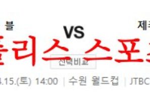 4월15일 K리그 수원삼성 블루윙즈 제주 유나이티드 FC 국내 축구분석 먹튀폴리스