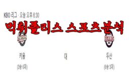 4월13일 KBO 키움 히어로즈 두산 베어스 한국야구 분석 먹튀폴리스 0 (0)