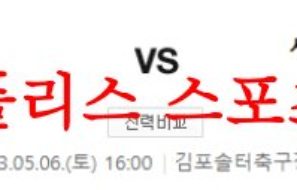 5월6일 K리그2 김포FC 서울이랜드FC 축구승무패 분석 프리뷰 먹튀폴리스