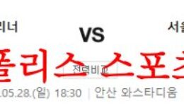 5월28일 K리그2 안산그리너스FC 서울이랜드FC 국축 분석 먹튀폴리스 0 (0)
