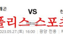5월27일 K리그2 전남 드래곤즈 천안시티FC 국내축구 조합 및 분석 먹튀폴리스 0 (0)