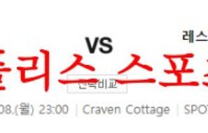 5월8일 프리미어리그 풀럼 FC 레스터 시티 FC 해외스포츠 축구분석 먹튀폴리스