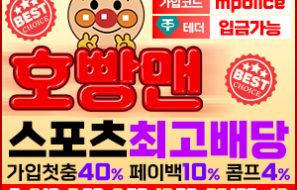365일 내내 빠른 스피드를 자랑하는 호빵맨 토토사이트 추천-보증금 3억 예치완료