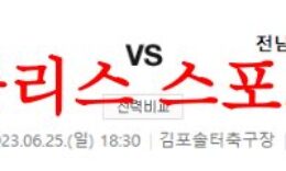 6월25일 K리그2 김포FC 전남드래곤즈 국내축구 2부리그 프리뷰 분석 먹튀폴리스 0 (0)