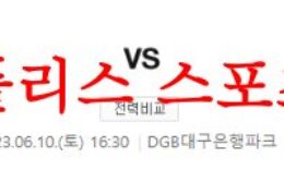6월10일 K리그 대구FC 수원FC 국내축구 1부리그 프리뷰 예상분석 먹튀폴리스 0 (0)