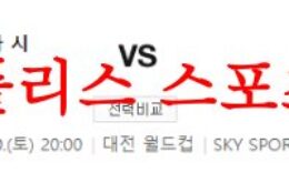 6월10일 K리그 대전하나시티즌 광주FC 국축 승무패 예상분석 먹튀폴리스 0 (0)