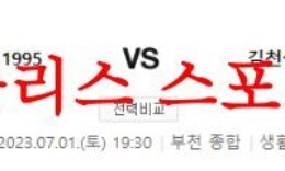 7월1일 K리그2 부천FC1995 김천상무FC 주말 국내축구경기 프리뷰 먹튀폴리스 0 (0)