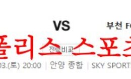 6월3일 K리그2 FC안양 부천FC1995 축구팀 특징 및 축구성향 분석 먹튀폴리스 0 (0)