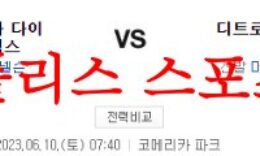 6월10일 MLB 디트로이트 타이거즈 애리조나 다이아몬드백스 분석 먹튀폴리스 0 (0)