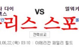 6월22일 MLB 밀워키 브루어스 애리조나 다이아몬드백스 야구분석 먹튀폴리스 0 (0)