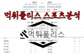 7월11일 K리그1 대구 FC 강원 FC 한국 축구 분석
