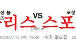 7월12일 K리그 수원삼성 블루윙즈 포항 스틸러스 한국축구 경기일정 분석 먹튀폴리스 0 (0)
