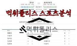 8월7일 K리그2 안산 그리너스 충북청주 FC 국내 축구 분석 0 (0)