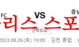 8월26일 K리그2 김천상무FC 충남아산프로축구단 국내축구 프리뷰 먹튀폴리스 0 (0)