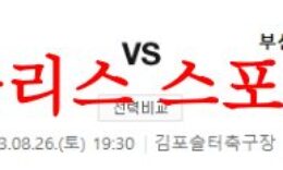 8월26일 K리그2 김포FC 부산아이파크 국내축구 예상 시나리오 분석 먹튀폴리스 0 (0)