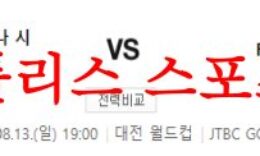 8월13일 K리그 대전 하나시티즌 FC서울 국축 경기일정 및 프리뷰 먹튀폴리스 0 (0)