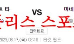 8월17일 MLB 미네소타 트윈스 디트로이트 타이거즈 선발투수 분석 먹튀폴리스 0 (0)