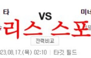 8월17일 MLB 미네소타 트윈스 디트로이트 타이거즈 선발투수 분석 먹튀폴리스