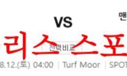 8월12일 프리미어리그 번리FC 맨체스터 시티FC 해외축구 라인업 분석 먹튀폴리스 0 (0)