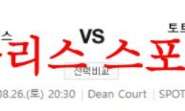 8월26일 프리미어리그 AFC본머스 토트넘 홋스퍼FC 축구프리뷰 먹튀폴리스 0 (0)