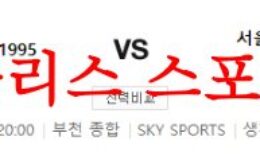 8월26일 K리그2 부천FC1995 서울이랜드FC 국내 축구일정 프리뷰 먹튀폴리스 0 (0)