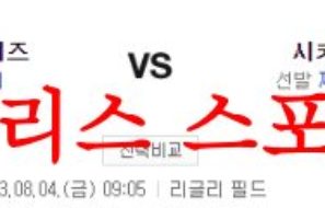 8월4일 MLB 시카고 컵스 신시내티 레즈 미국프로야구 선발투수 분석 먹튀폴리스