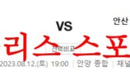 8월12일 K리그2 FC안양 안산 그리너스 국내축구 2부리그 프리뷰 먹튀폴리스 0 (0)