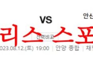 8월12일 K리그2 FC안양 안산 그리너스 국내축구 2부리그 프리뷰 먹튀폴리스