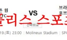 8월19일 프리미어리그 울버햄튼 원더러스 브라이튼 앤 호브알비온 분석 먹튀폴리스 0 (0)