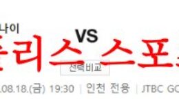 8월18일 K리그 인천유나이티드FC 광주FC 국내 축구 프리뷰 및 분석 먹튀폴리스 0 (0)