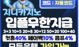지니한테 소원을 말해보자 [지니카지노] 입점!! – 보증금 5억원 예치 완료 4.8 (75)