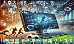 스포츠 베팅 시 주의 사항, 책임 있는 베팅이란? 뱅크롤 관리부터 문제 인식까지 0 (0)